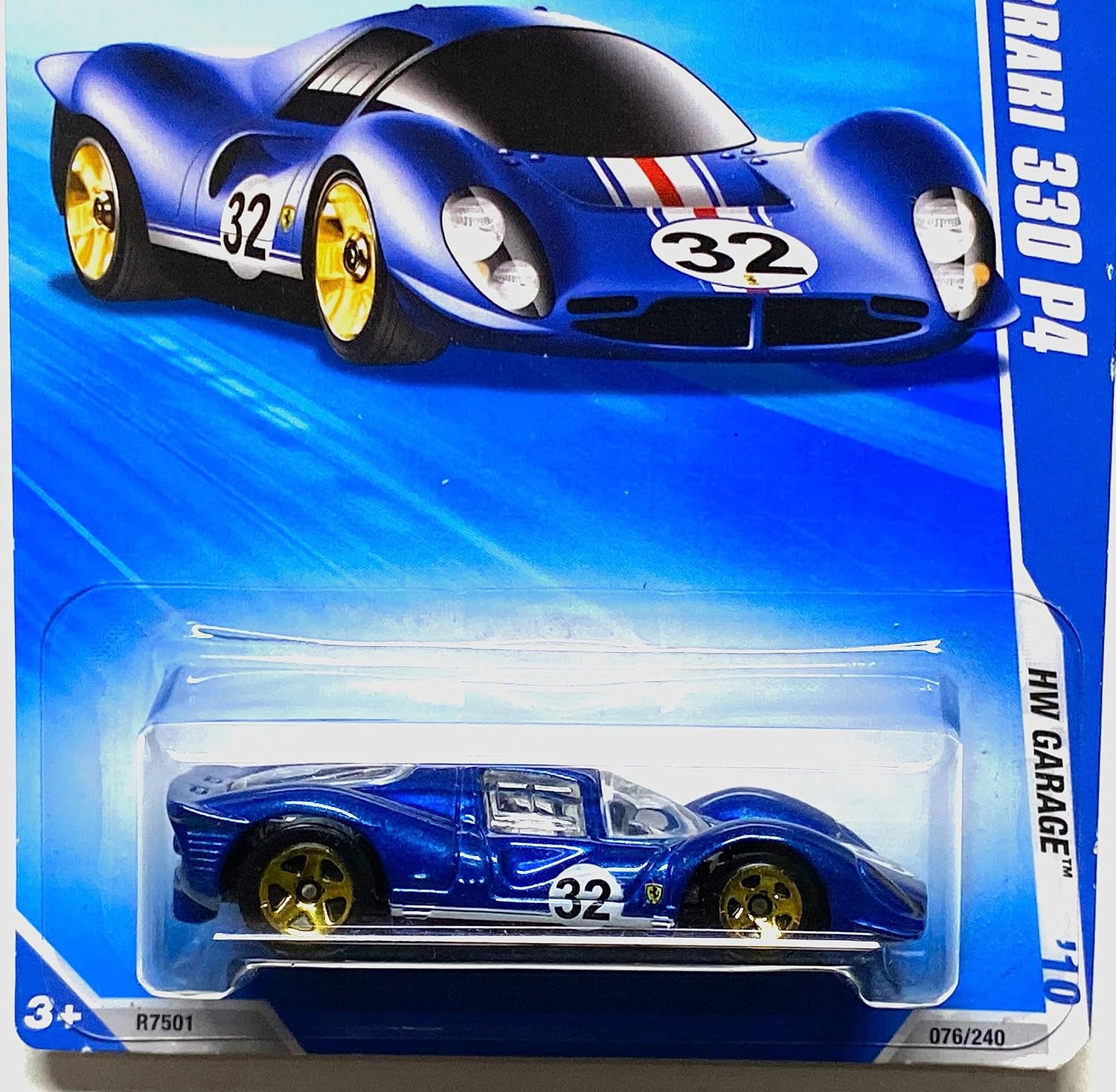 Hot Wheels 2010-076/240 HW Garage 08/10 Ferrari 330 P4 1:64 Scale
