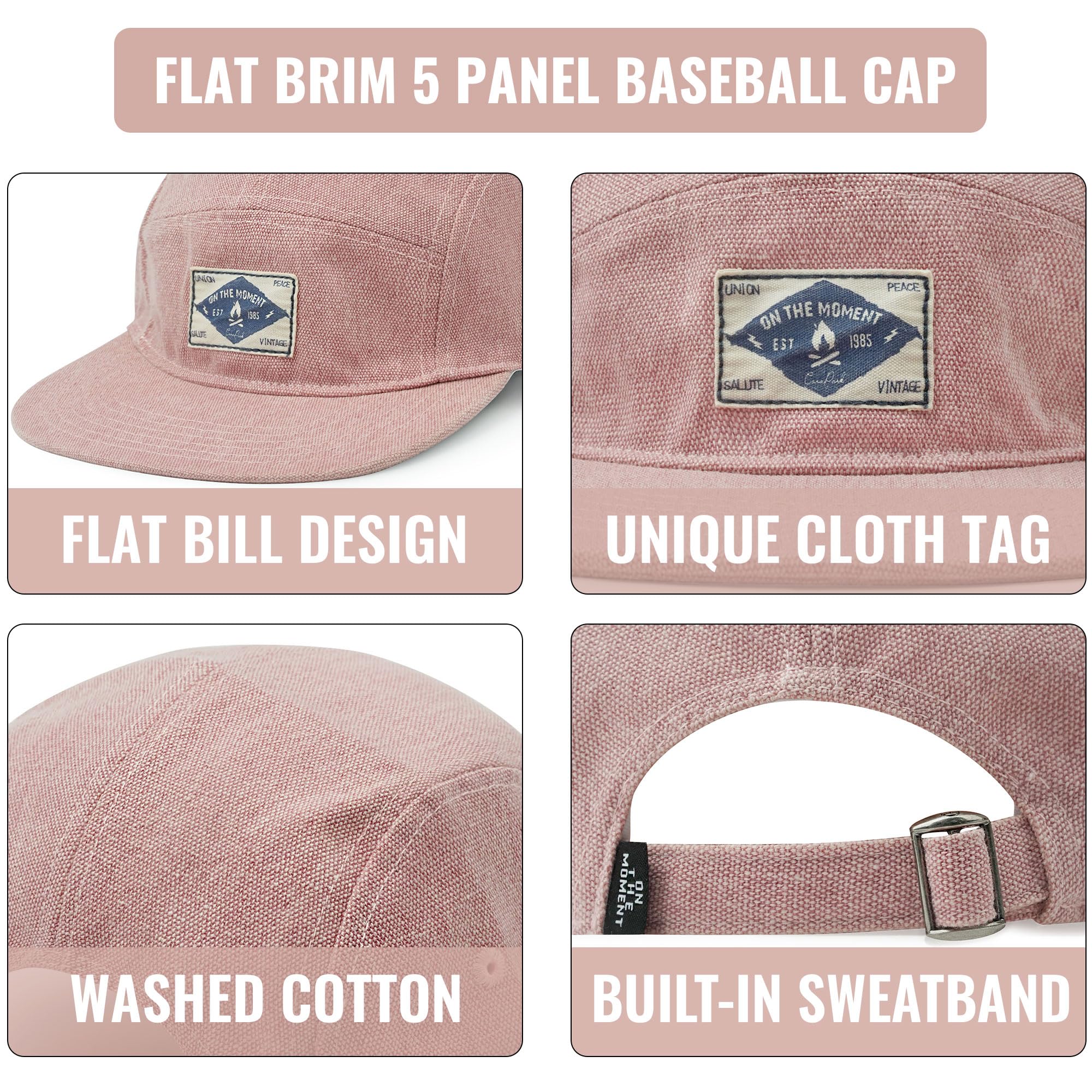 Croogo Cappello a 5 pannelli Cappello a tesa piatta Berretto da baseball Urban Street Camper Cappelli Snapback Trucker Cappello piatto Bill Montato Papà Cappello Hip Hop