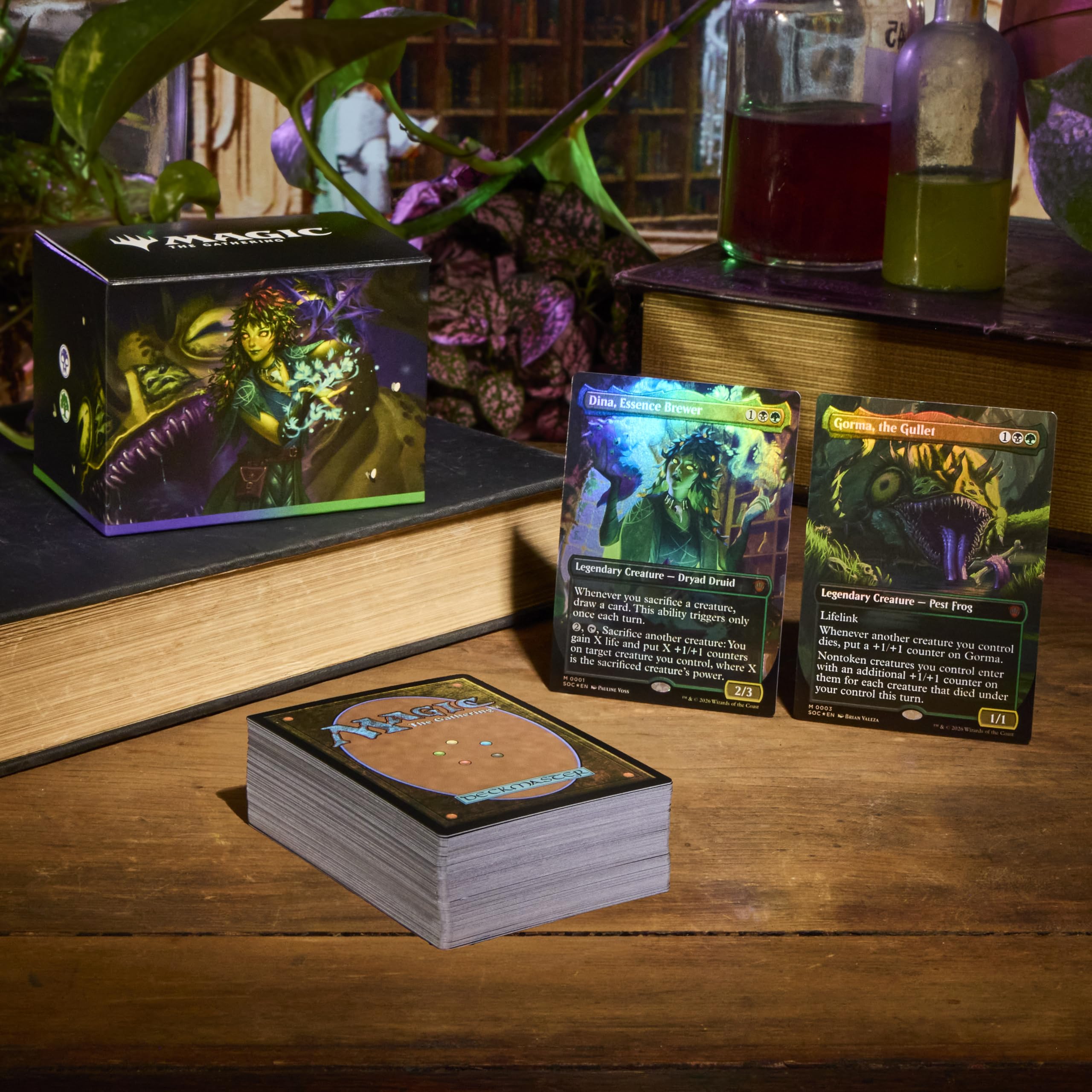 Magic: The Gathering Secrets of Strixhaven Commander Deck Bundle - Include tutti e 5 i mazzi (Silverquill Influence, Prismari Artistry, Witherbloom Pestilence, Lorehold Spirit, Quandrix Unlimited)