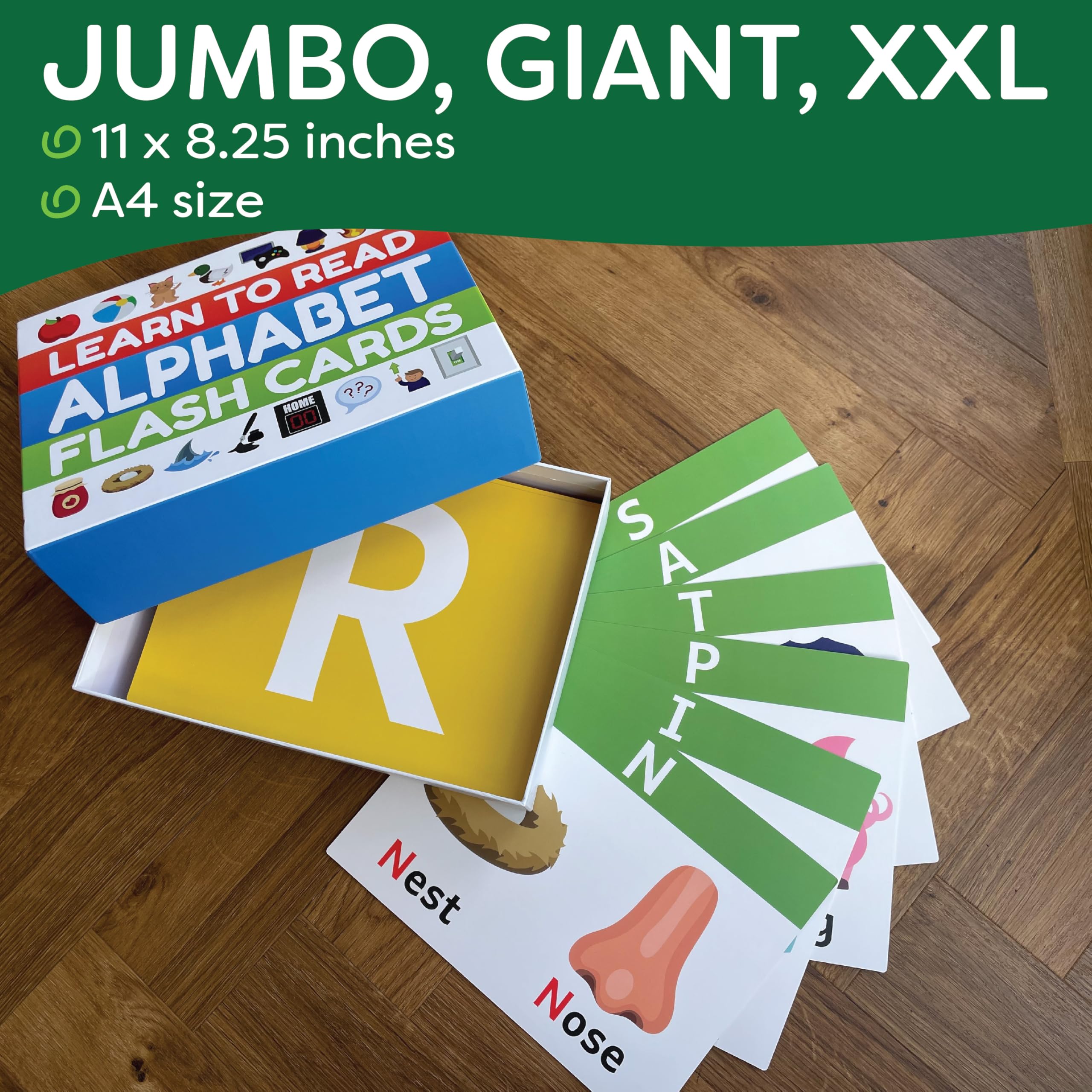 Amazon.com: Jumbo Alphabet Flash Cards | 11
