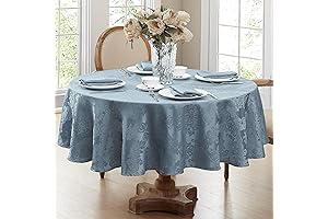 Newbridge Barcelona Luxury Damask 90 inch Round Tablecloth