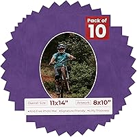 Vista 160 de Tapete de 11 x 14 pulgadas, corte biselado para fotos de 8 x 10 pulgadas, diseño de ante beige precortado, apertura de tablero ovalado, sin ácidos