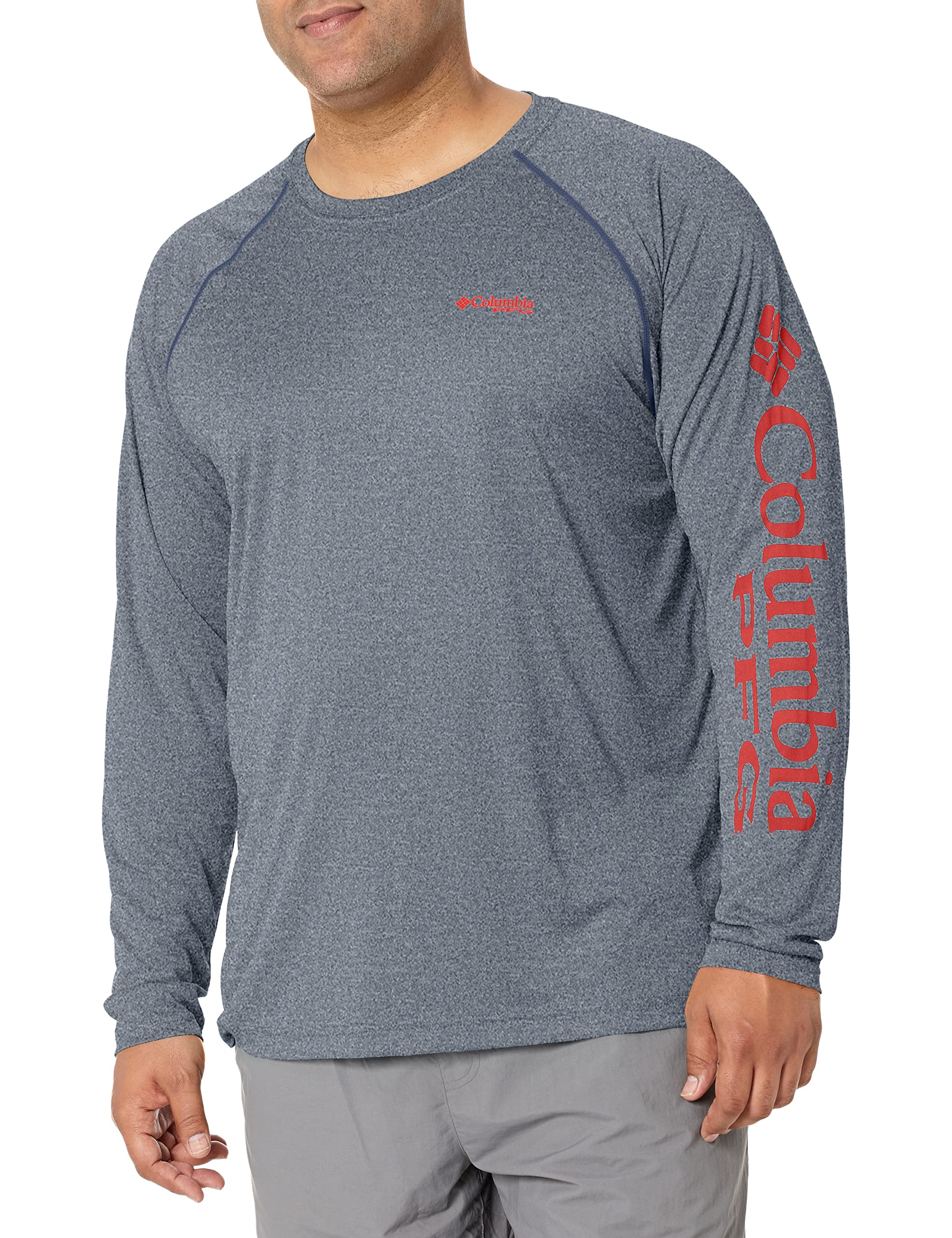 Columbia Men's PFG Terminal Tackle Heather Long Sleeve Shirt