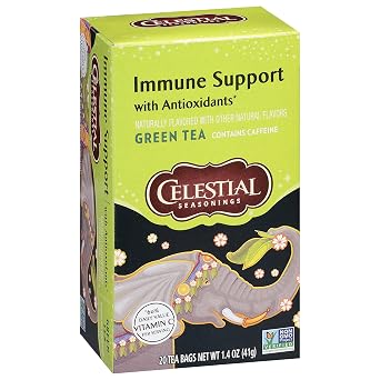 Celestial Seasonings Green Antioxidant Tea, Contains Caffeine, 20 Tea Bags (Pack of 6)