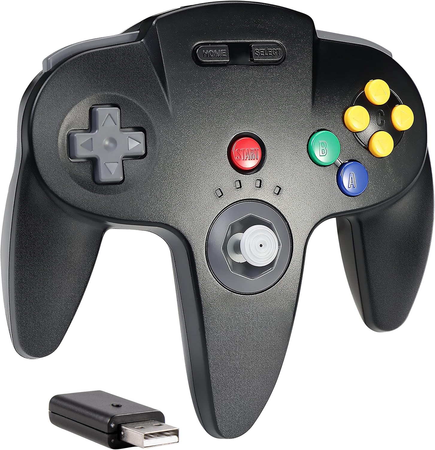 2.4 GHz Wireless USB Controller Compatible with Switch, SAFFUN USB N64