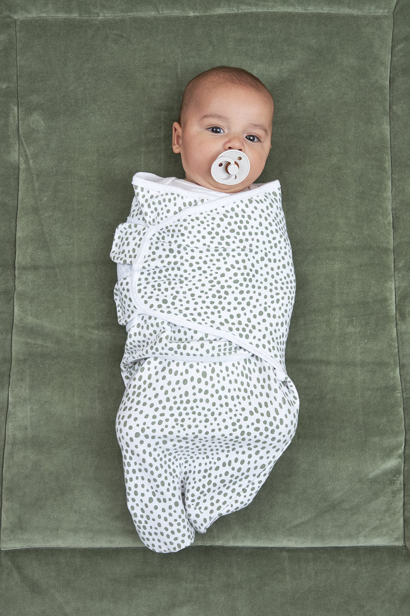 Meyco Baby Cheetah/Uni pucksack - 2er Pack - Forest Green - 0-3 Monate