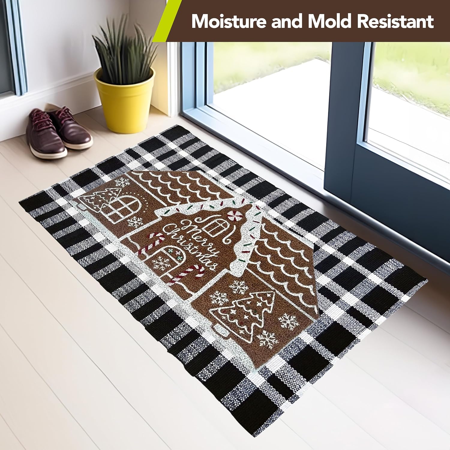 Briarwood Lane Gingerbread House Coir Doormat