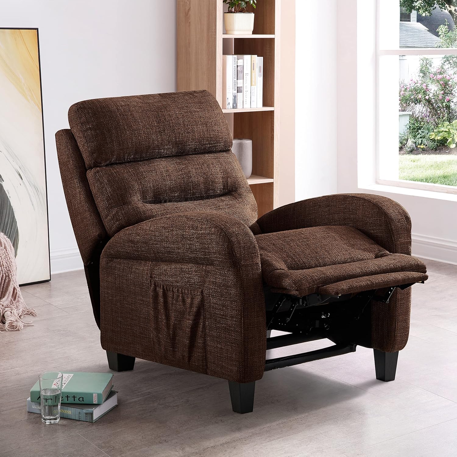 Recliner Chair for Small Space Living Room Bedroom, Push