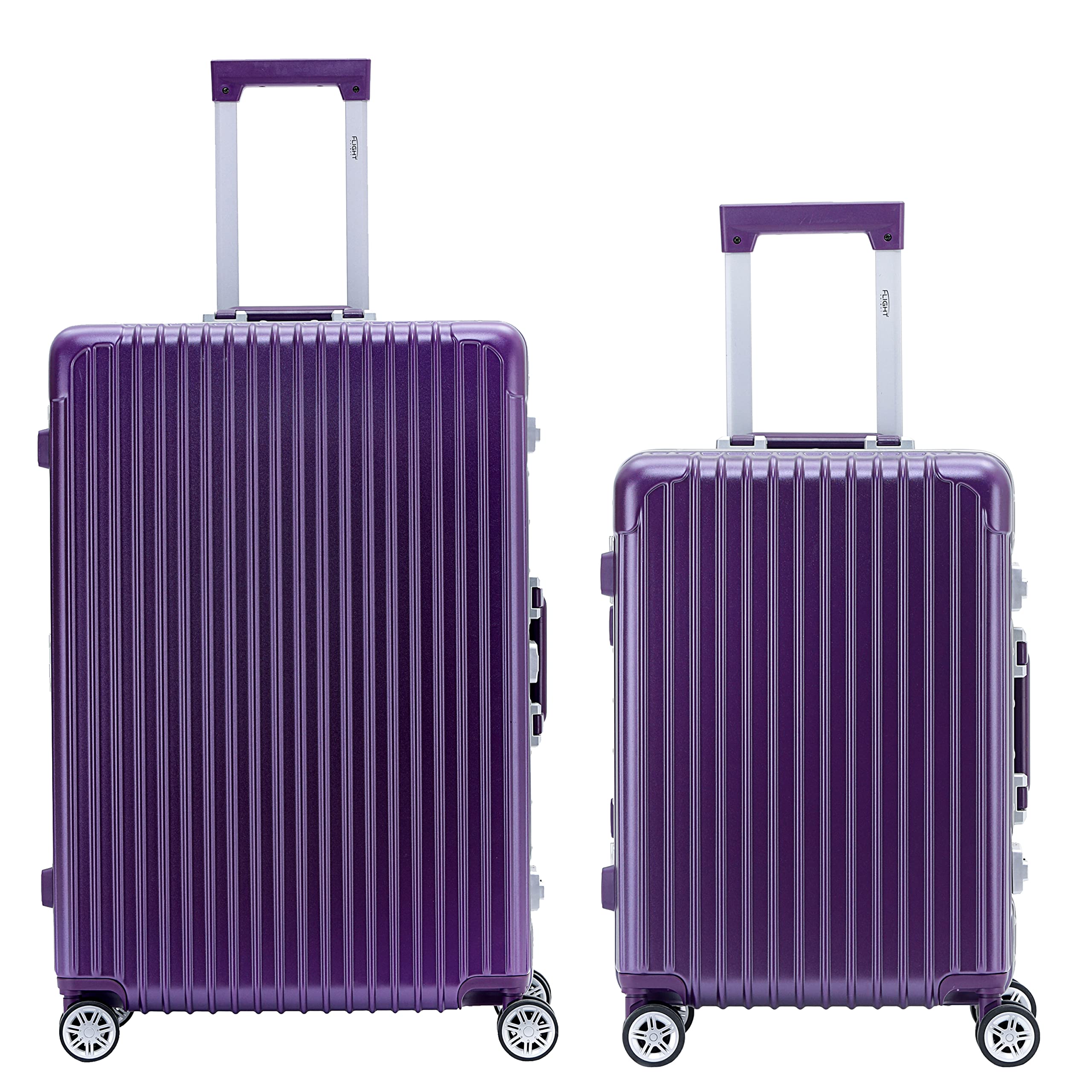 Premium Travel Suitcase - 8 Spinner Wheels - Built-in TSA Combination Lock Lightweight ABS Hard Shell Carry on Check in Luggage with Highly Durable - Approved for Over 34 Airlines