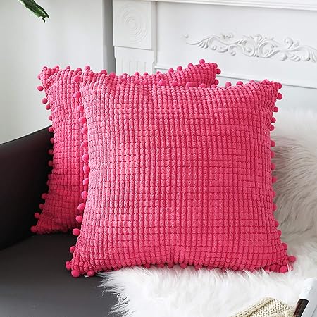dark pink throw pillows