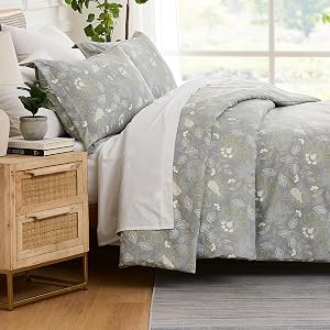 Southshore Fine Living, Inc. Infinite Blossom Collection - Premium Quality Over-Sized 3-Piece Duvet Cover Set, King/California King, Slate Blue