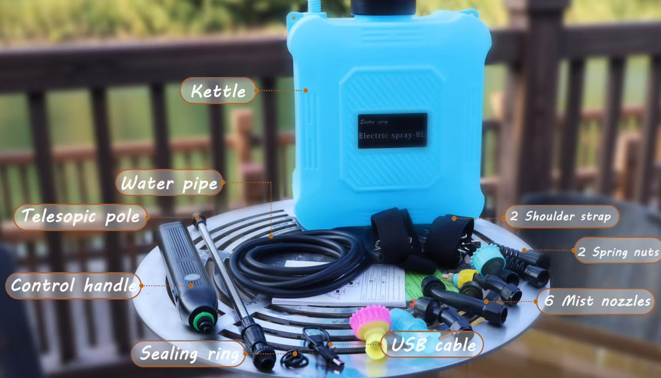Amazon.com: Battery Powered Sprayer 2 Gallon Garden Sprayer