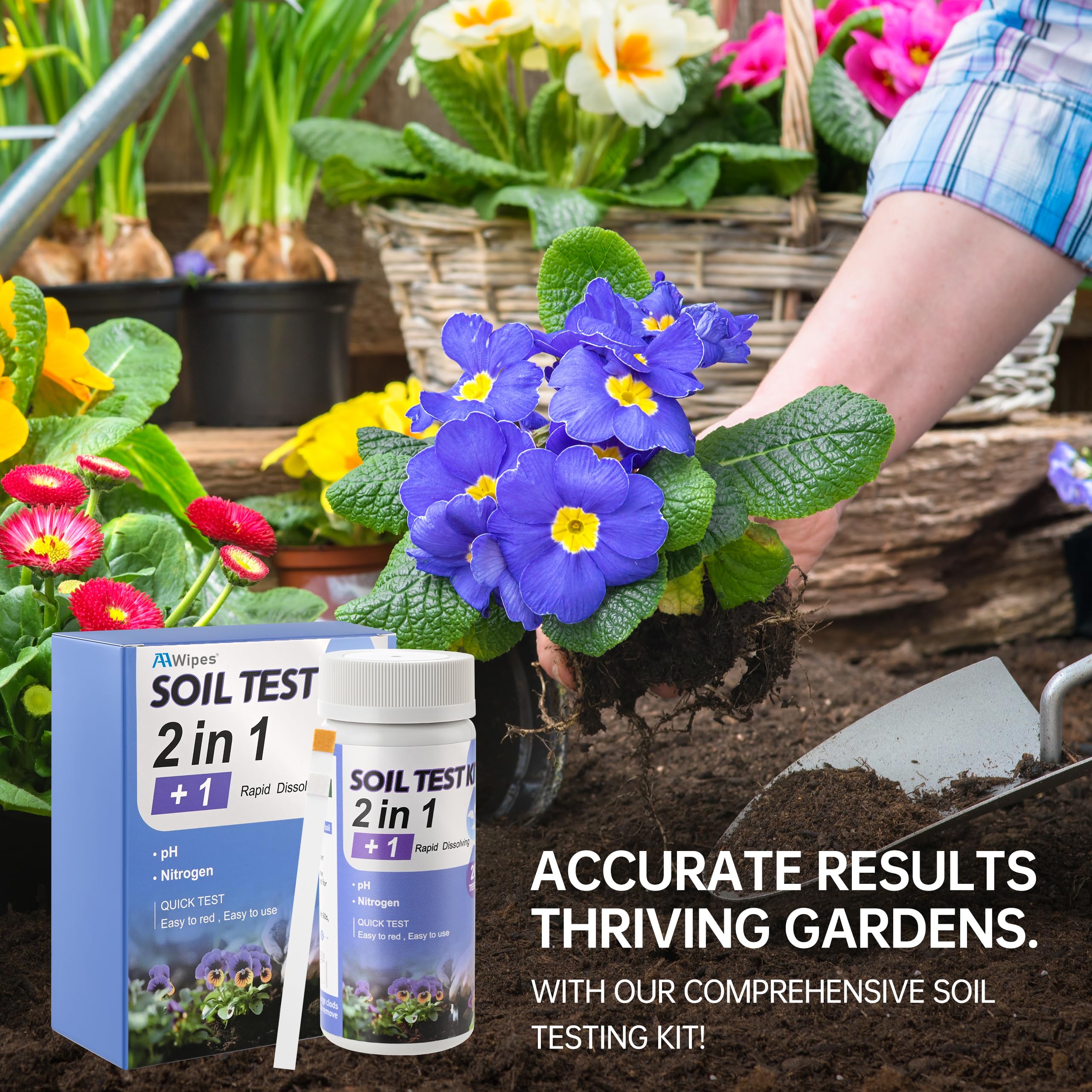 Amazon.com: AAwipes Soil Test Kit pH & Nitrogen Tester for Garden