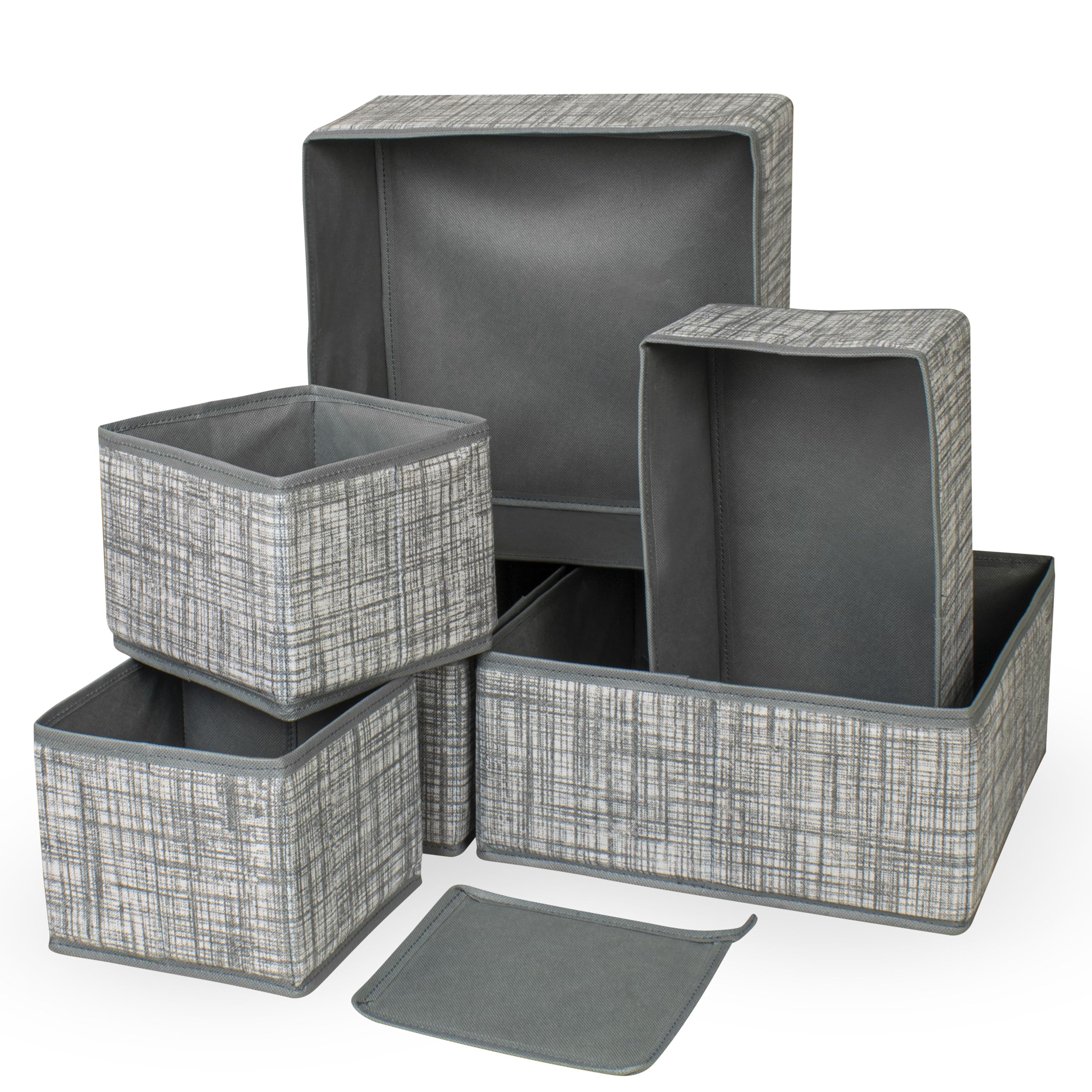 See full amazon price history chart for HOMFIL Wardrobe Organizer For Clothes Organisers Storage Box Clothes Organiser For Wardrobe Stackable Organizer For Wardrobe Cloth Storage Box Drawer Organizer (Printed Grey Set - 6, Pack of 6) HOMFIL Wardrobe Organizer For Clothes Organisers Storage Box Clothes Organiser For Wardrobe Stackable Organizer For Wardrobe Cloth Storage Box Drawer Organizer (Printed Grey Set - 6, Pack of 6) (B0D8X8BCCH) Amazon Price History, Amazon Price Tracker