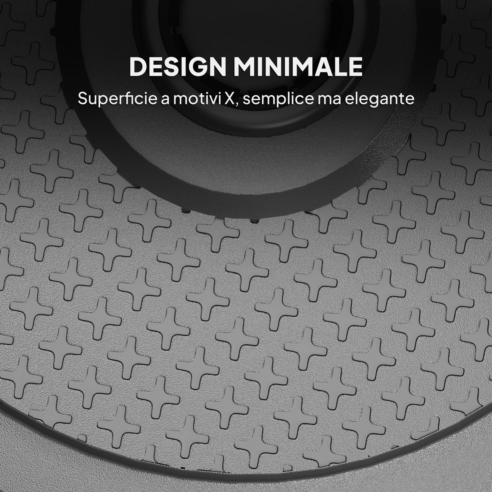 Outsunny Base per Ombrellone da 22 kg per Ombrelloni Max. Ø2.8 m, Nero | Basamento Rotondo, Pali da Ø38 mm o Ø48 mm