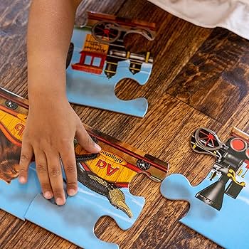 Amazon.com: Melissa & Doug Alphabet Train Jumbo Jigsaw Floor