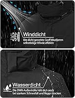 Vista 2 de Chaqueta de esquí para hombre, impermeable, con forro de vellón, abrigo de nieve cálido, cortavientos, con capucha, para el invierno