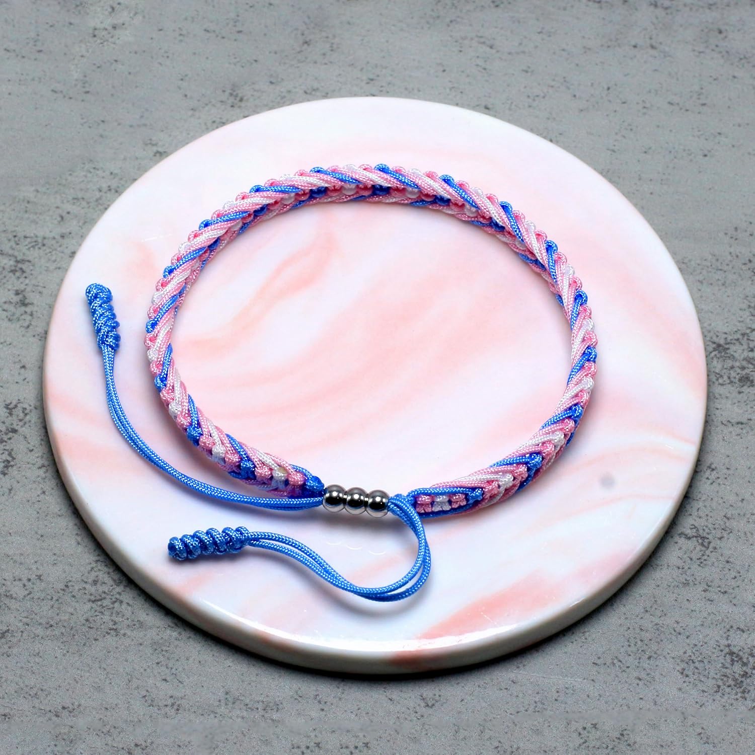 LAMIBEE Bisexual Pansexuality LGBT Proud Love Tibetan Wrist Wrap Bracelet | Amulet and Boho Rope Bracelet Bangles for Women Men Thread for Him and Her - Image 3