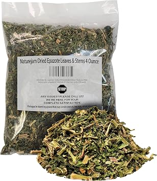 Naturejam Dried Epazote Leaves & Stems 4 Ounce Bulk-100% Natural from Mexico-NOT SIFTED