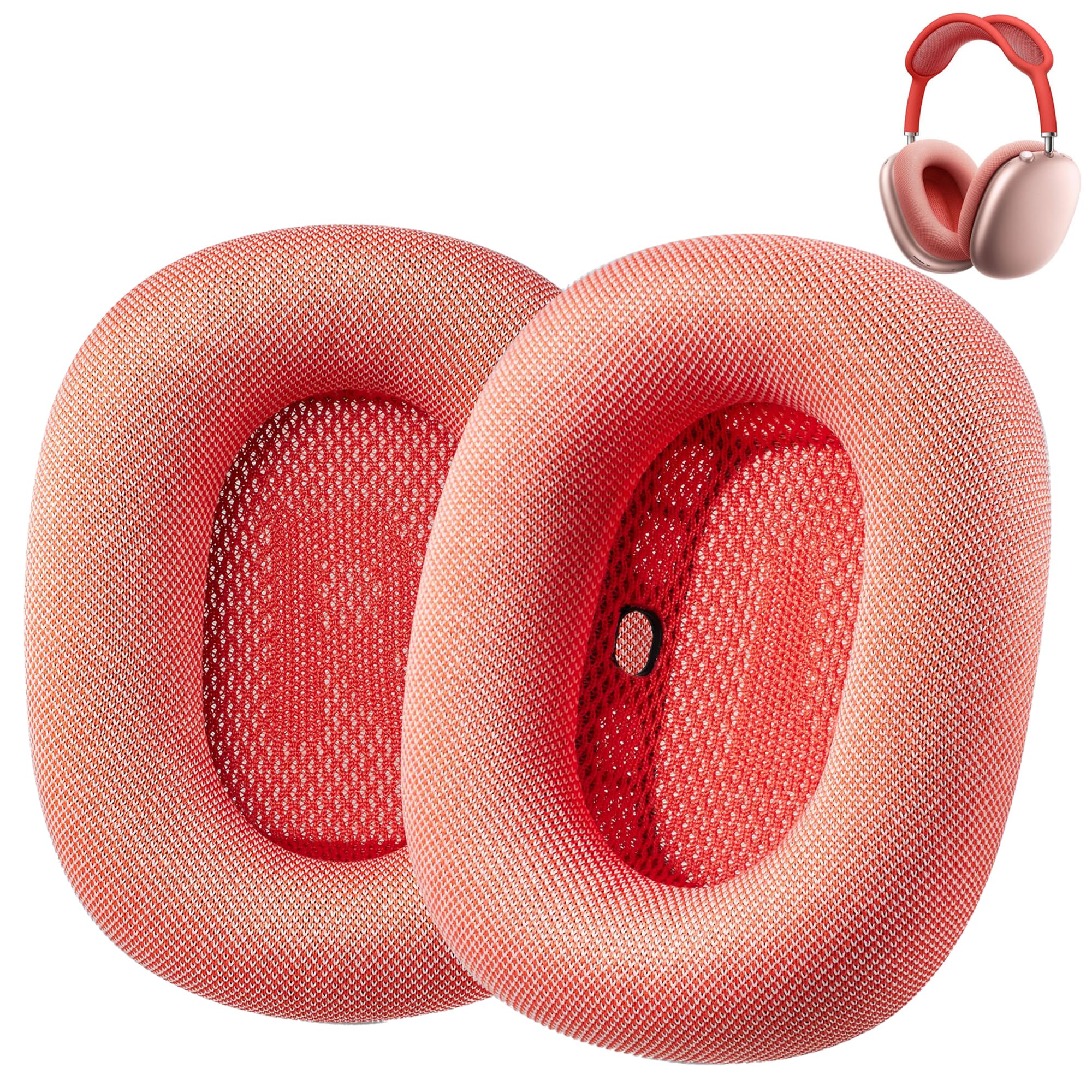 AHG Accessory House Global Upgraded Replacement air pods max Ear Cushions Pads Compatible with Apple AirPods Max Headphones (Pink). Silicone Lined