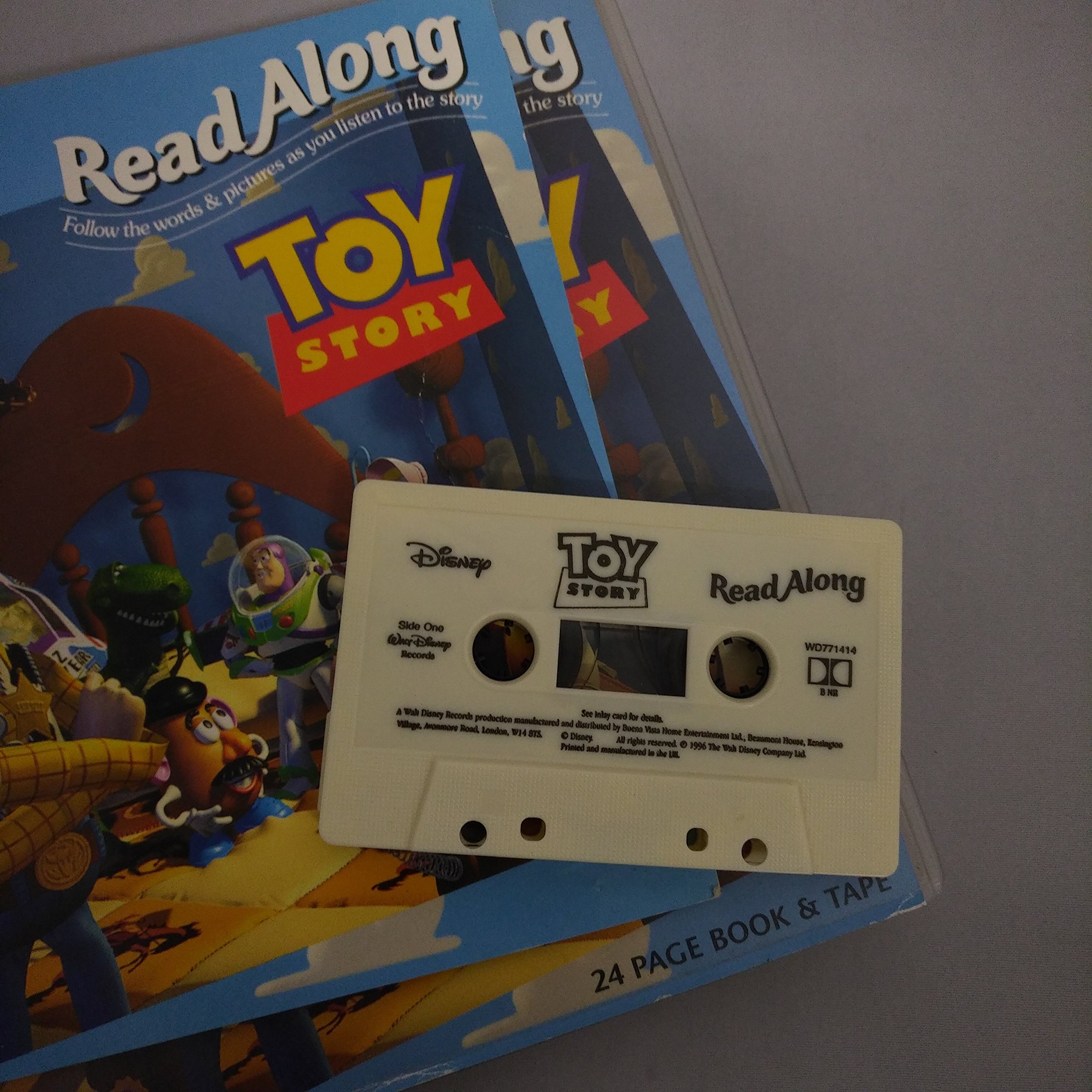 Disney Read Along Toy Story Book And Audio Cassette Tape 3149 Classic
