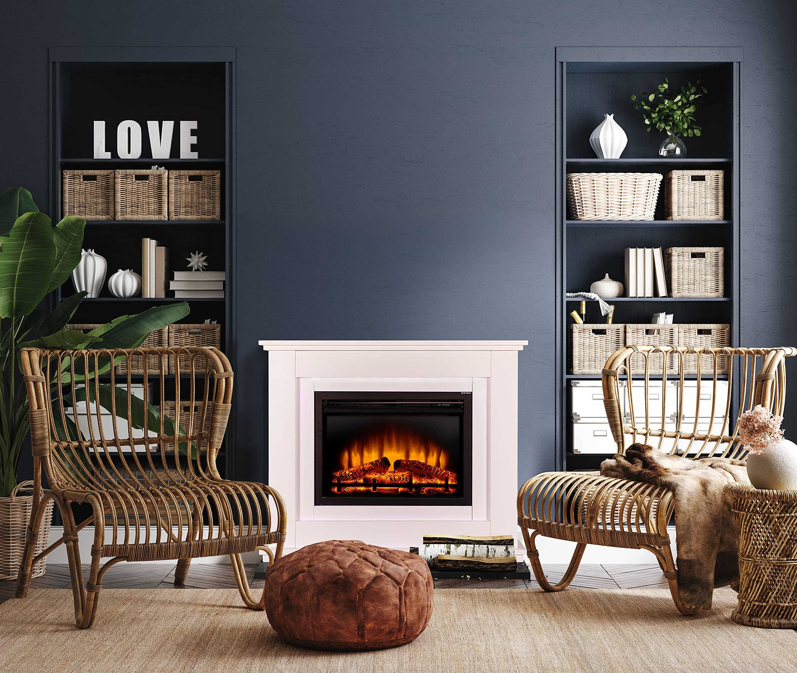 Endeavour Fires Castleton Electric Fireplace Suite 7day Programmable