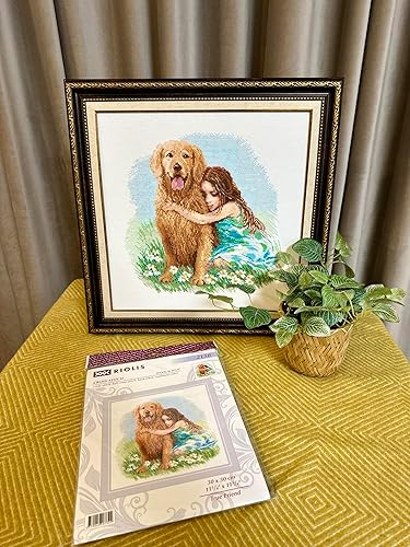 Vista 54 de RIOLIS - Perro salchicha 906, kits de punto de cruz para perros de 9,84 x 9,84 pulgadas, kits de punto de cruz contado, kits de punto de cruz