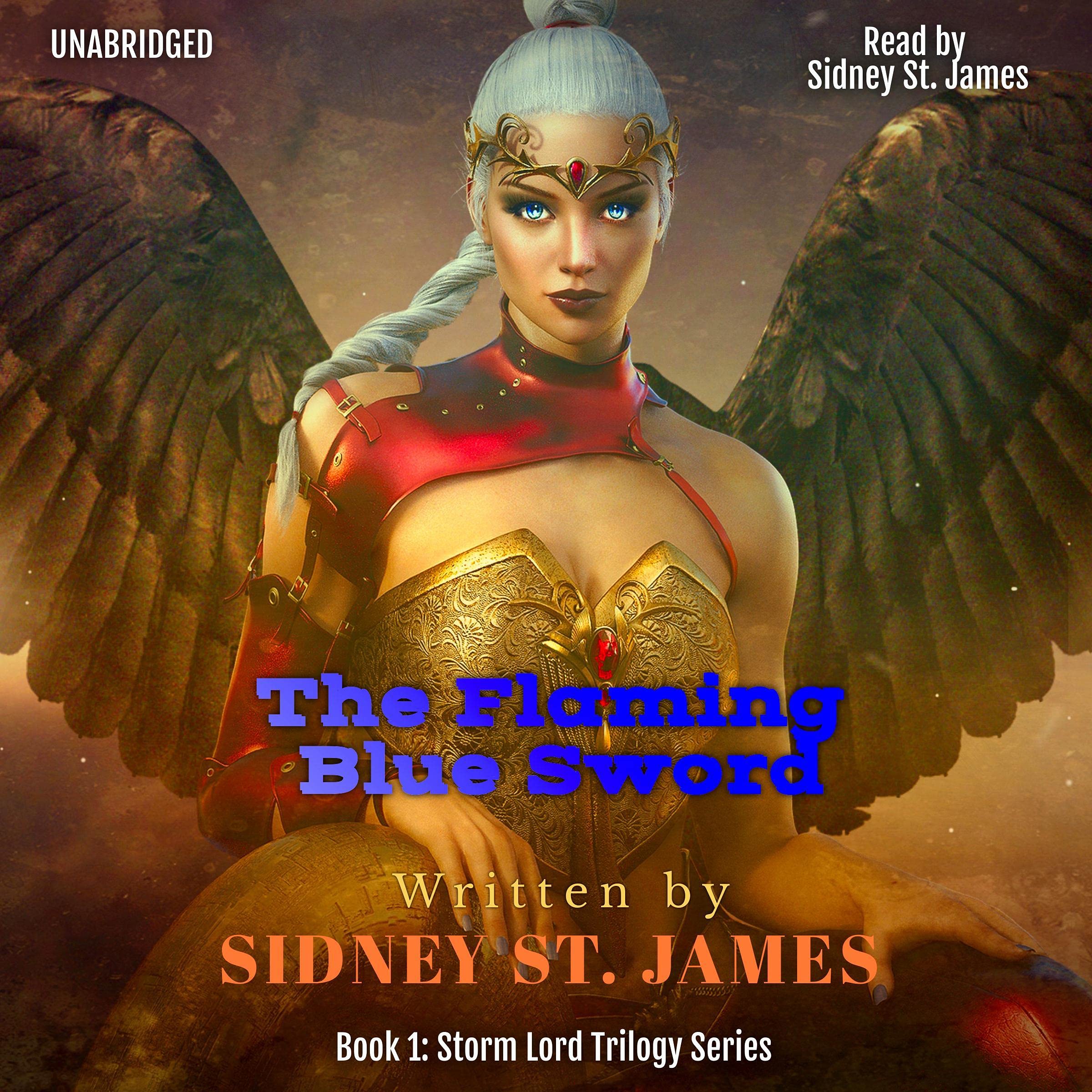 Cover art for The Flaming Blue Sword
