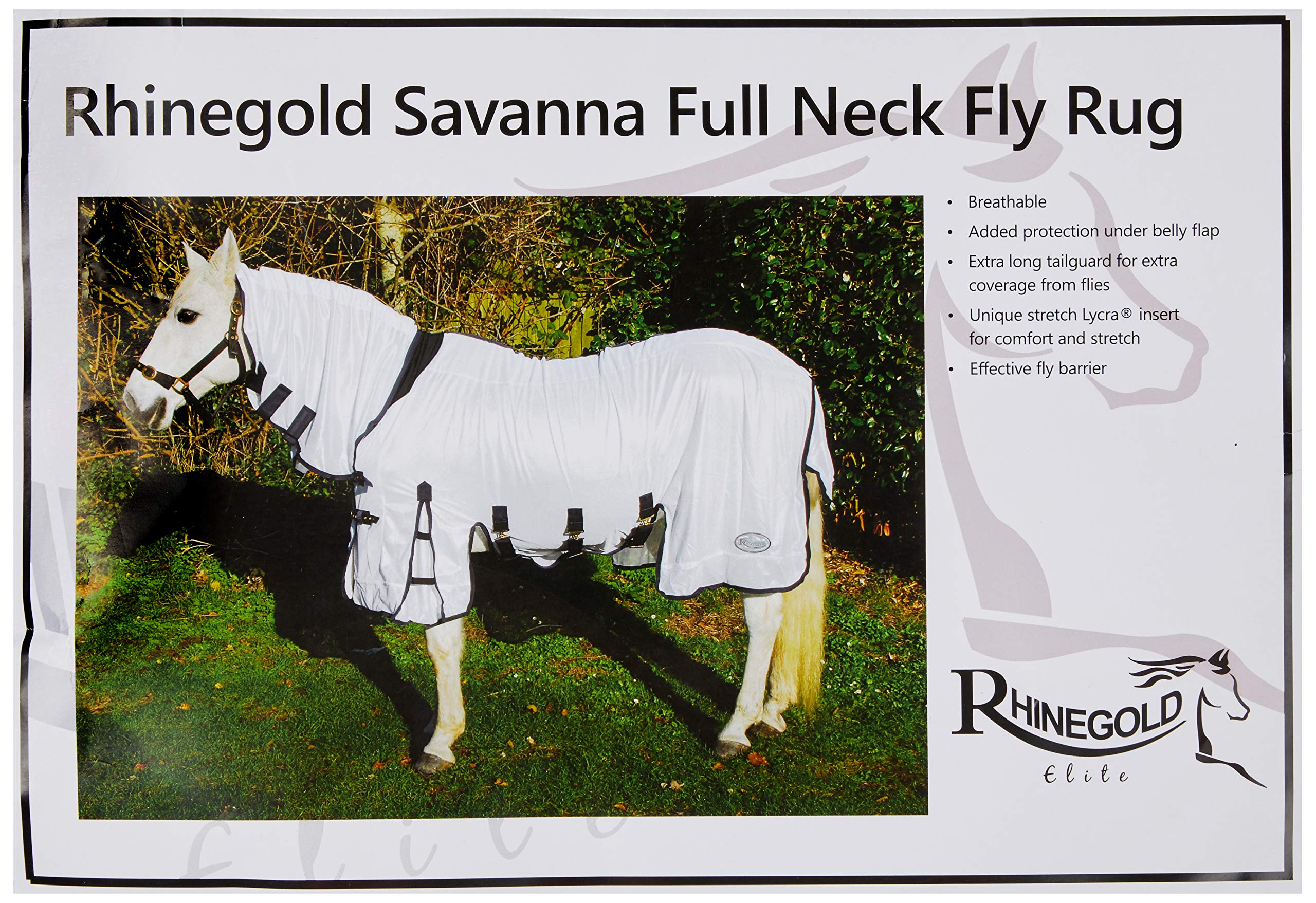 Rhinegold Full Neck Fly Rug - 6/6 - White