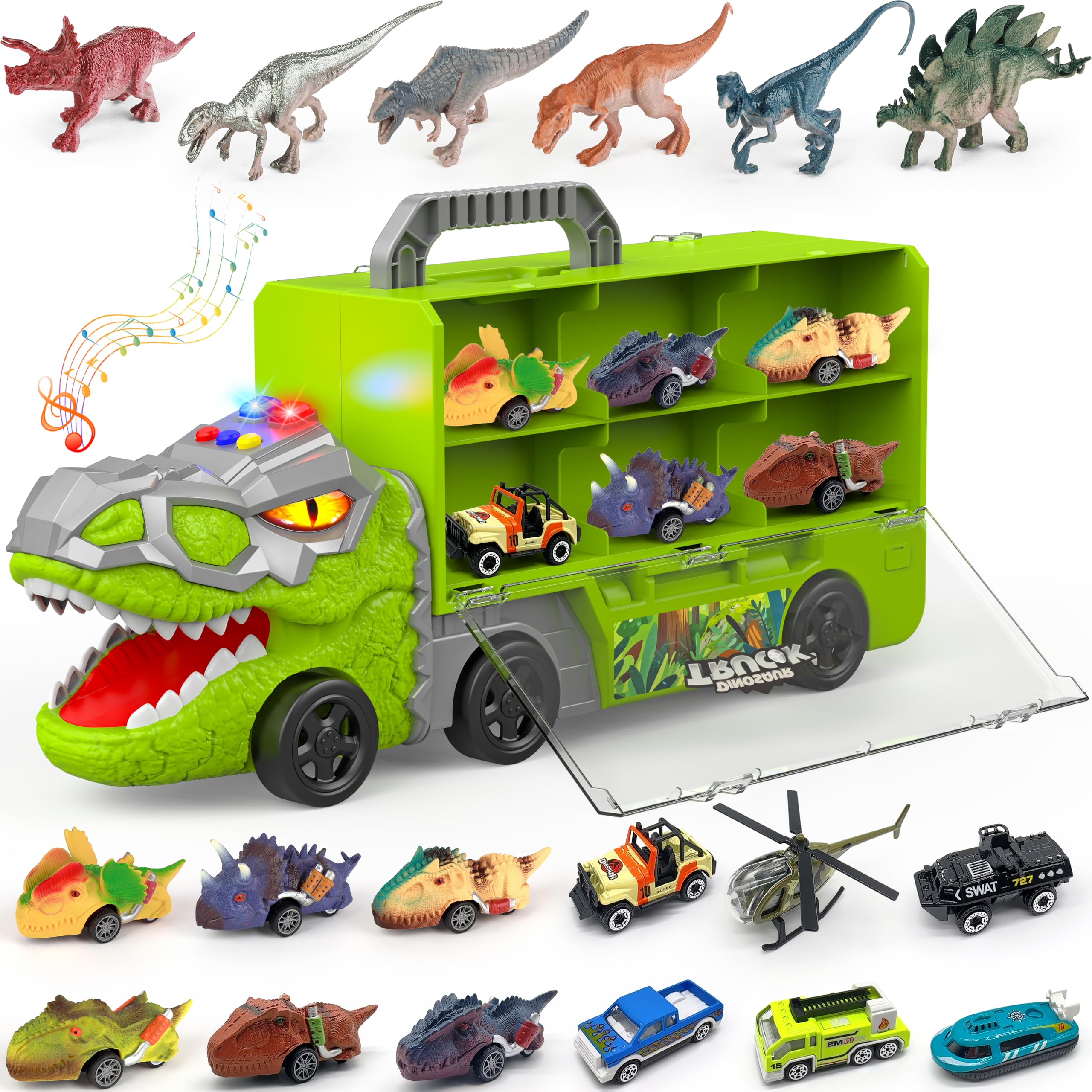 Dinosaur Carrier Truck - 19 Piece Set -1