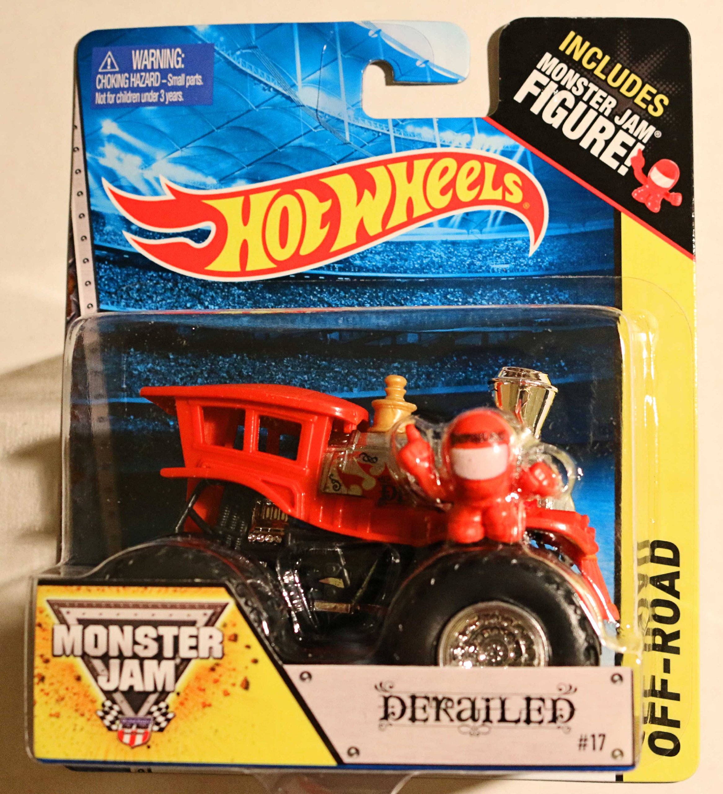 Derailed 17 Train Hot Wheels Off Road Monster Jam 2014