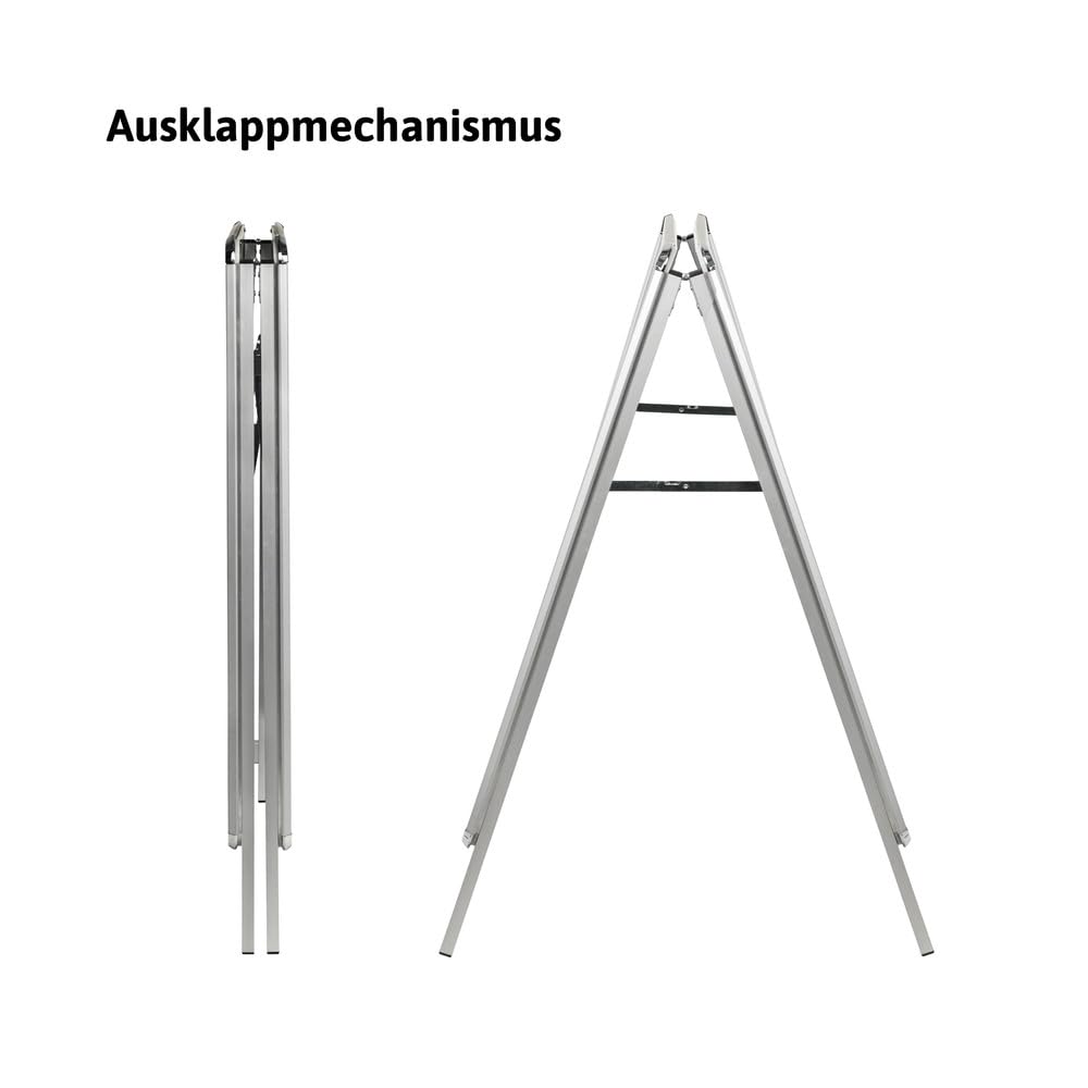 Dönges Kundenstopper A-Schild Metall - Robuster Plakatständer für DIN A1 Plakate - Wetterfest & Stabil - Ideal für Außenwerbung