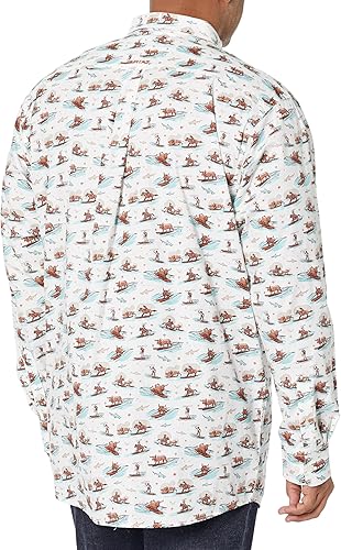 Miniatura 2 de ARIAT Camisa elástica para hombre, diseño de cuerno largo, estilo Western Aloha, para surf y surf