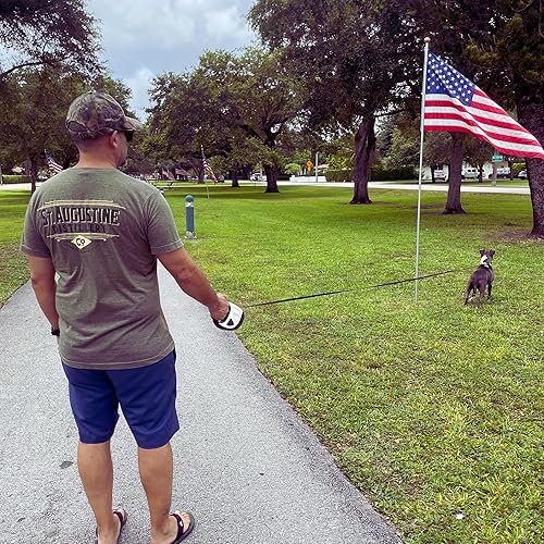 Miniatura 8 de Correa retráctil para perro con linterna LED, correa larga sin enredos de 10 pies, agarre antideslizante, correa retráctil para perros pequeños de
