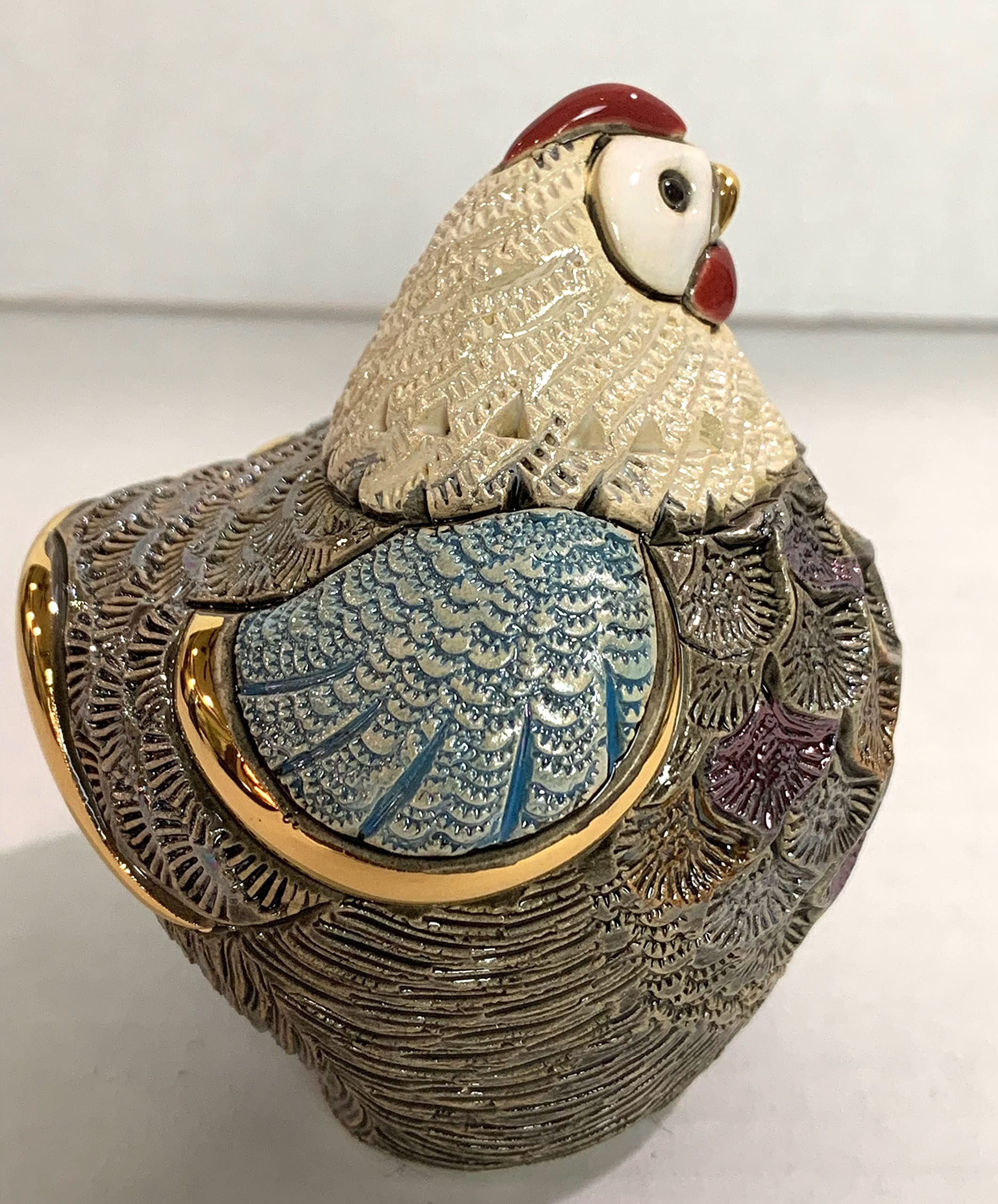 De Rosa Rinconada - Figura de cerámica de gallina