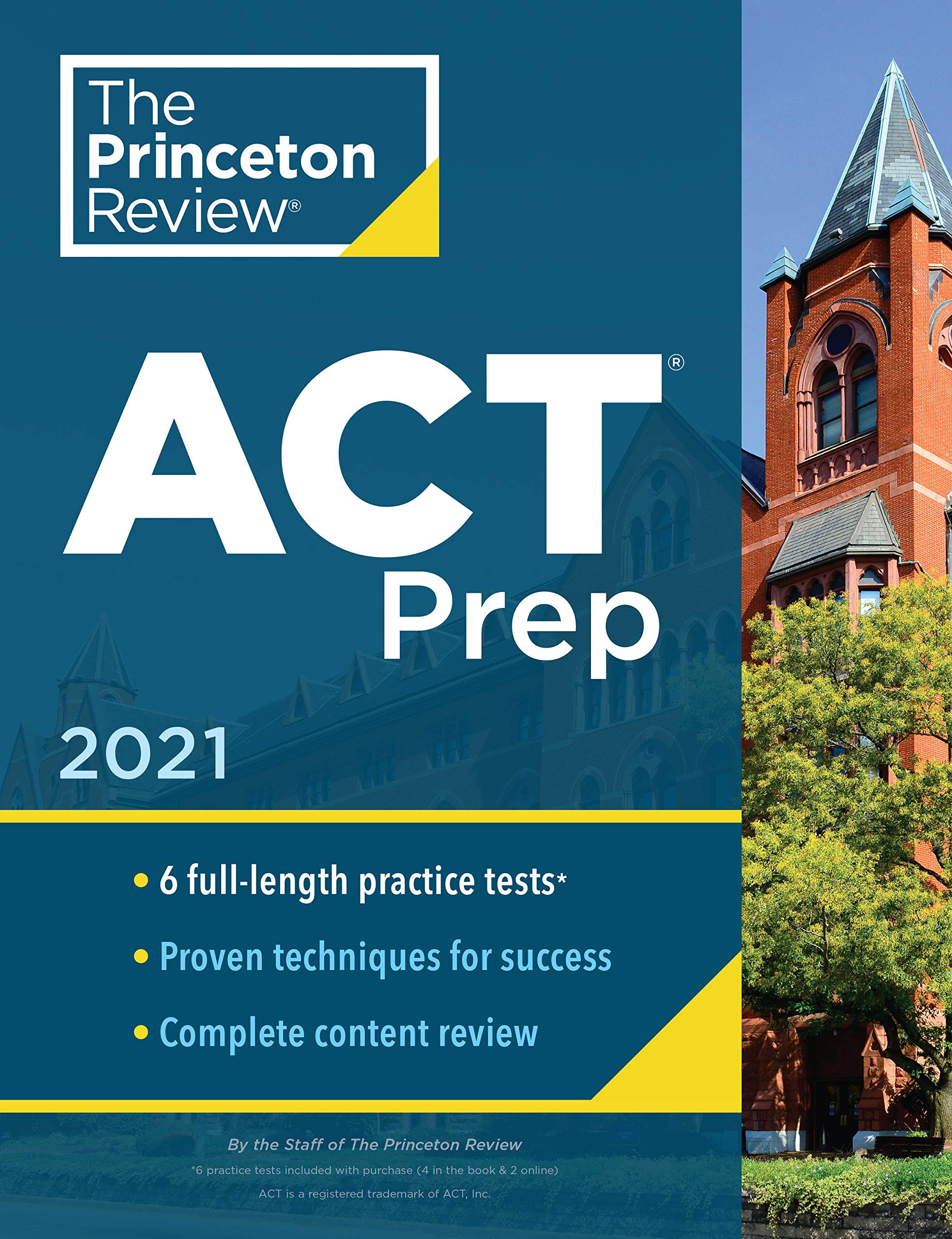 Princeton review act prep, 2021: 6 practice tests + content review +  strategies (2021) (college test preparation) : the princeton review:  amazon.de: books