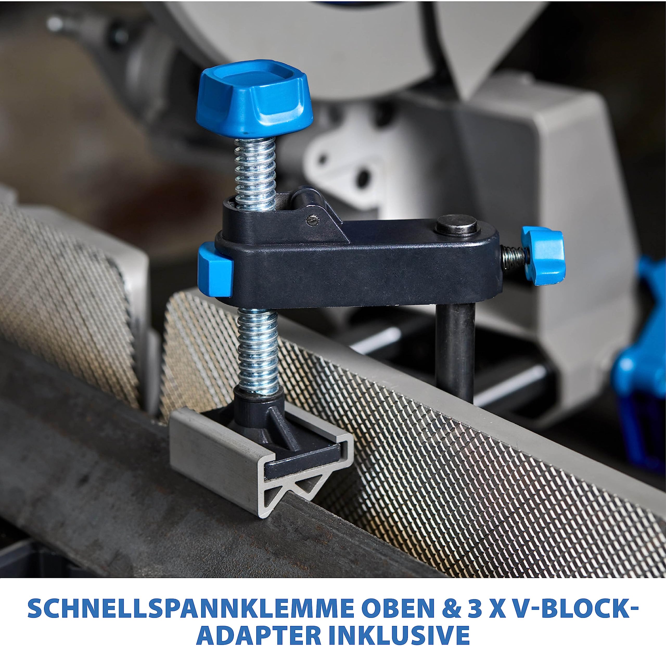 Evolution Gehrungssäge / Kappsäge S355MCS | 2,200 W Zug-Kapp-Gehrungssäge | Inkl. Ø 355 mm HM-Sägeblatt zum Schneiden von Baustahl | +/- 46˚ Gehrung, 3 Spannvorrichtungen, Metallsäge Elektrisch Säge