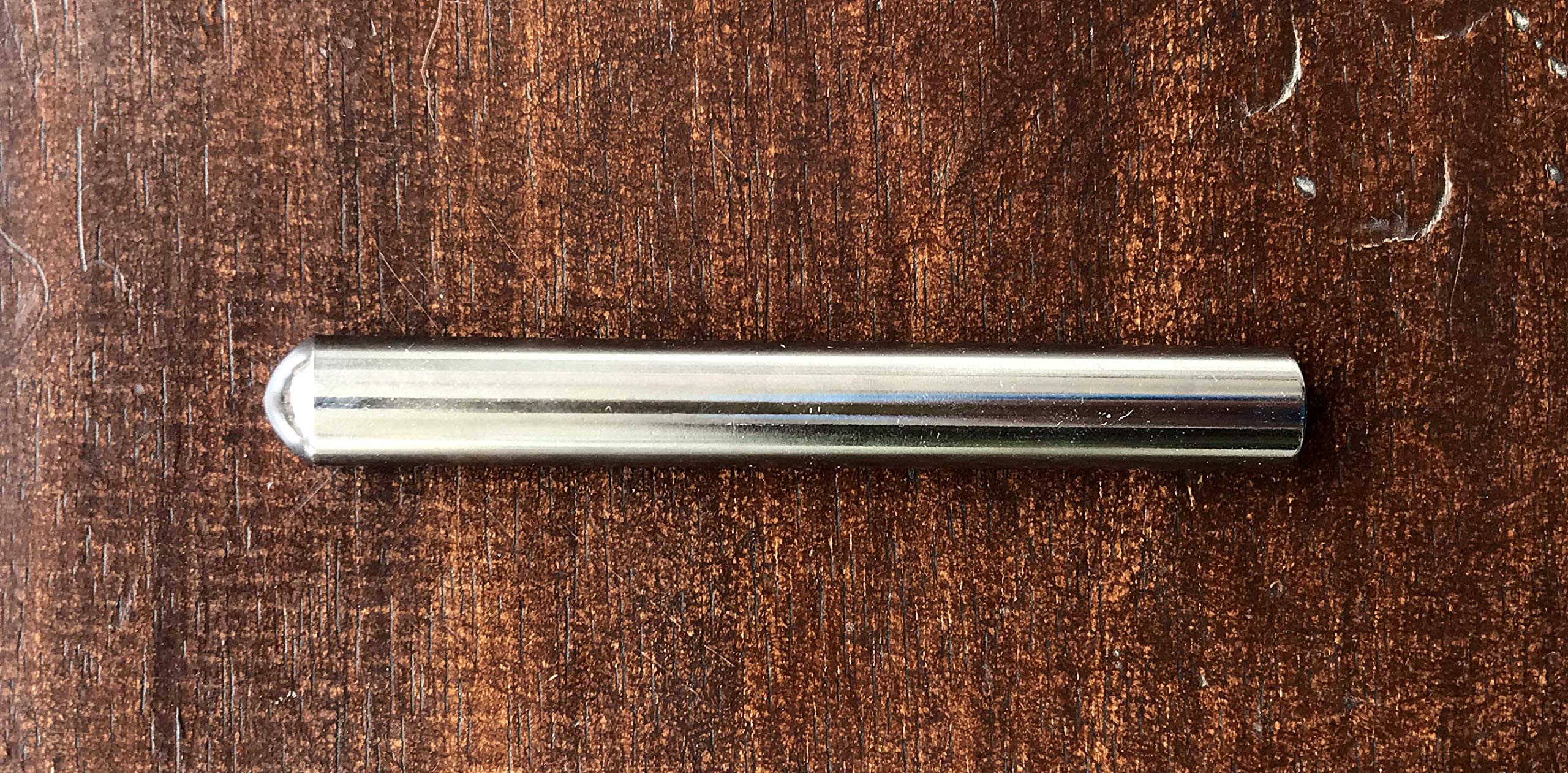 Przesuwany srebrny stalowy chromowany drążek do gitary Mohan Veena i hawajskiej 10 cm