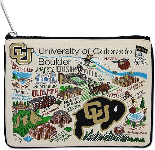 Catstudio Bolsa con cremallera, bolsa de aseo de viaje Boulder de la Universidad de Colorado, 5 x 7, bolsa de maquillaje ideal, bolsa de golosinas