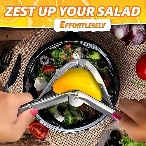 Miniatura 8 de Exprimidor de limón de acero inoxidable  Exprimidor de limón plano resistente a la flexión fuerte y resistente al óxido, diseño fácil de usar para