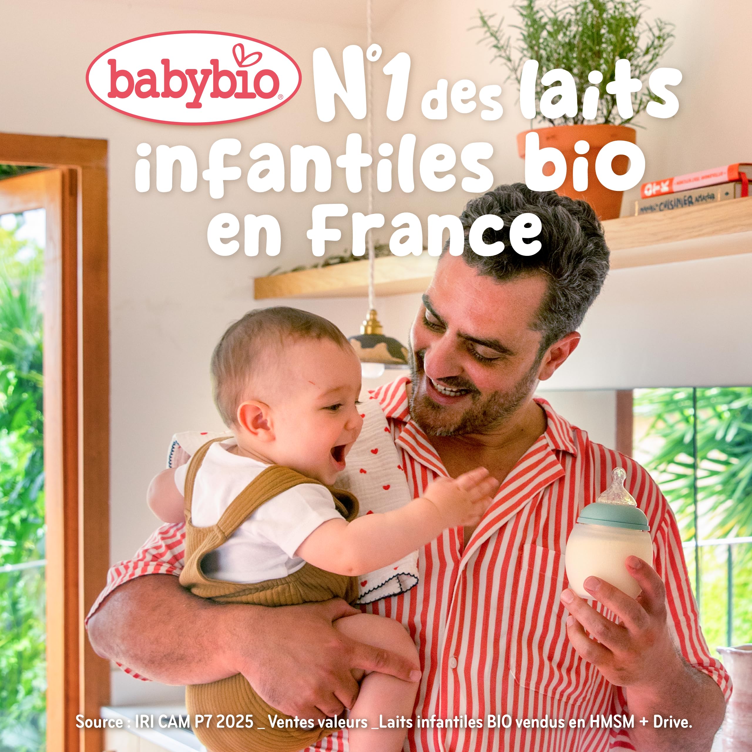 Babybio - Lait Infantile - Optima 2ème Âge avec Fibres - 800g - dès 6 Mois - BIO - Fabriqué en France - Sans Huile de Palme - Lot de 3