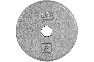 CAP Barbell Cast Iron Standard 1-Inch Weight Plates: Strength Training Essentials for Home Gyms