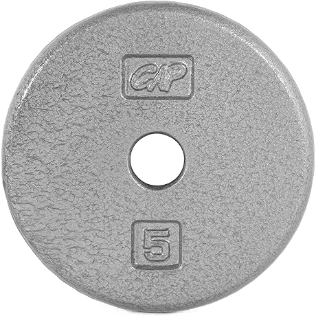 CAP Barbell Cast Iron Standard 1-Inch Weight Plates: Strength Training Essentials for Home Gyms