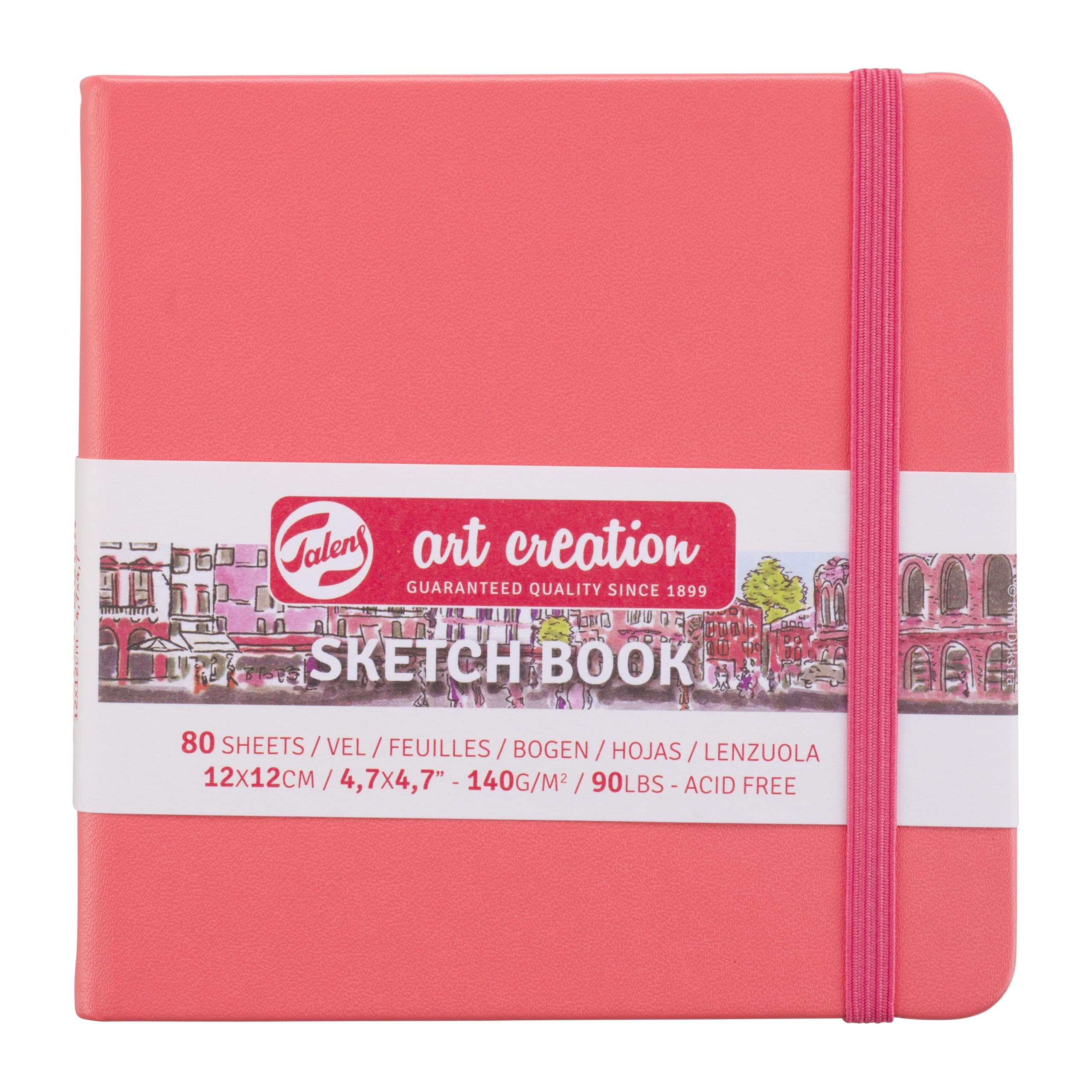 Talens Art Creation Sketchbook - Rosa pastel 13x21 cm - 140 g - 80 hojas - Papel de dibujo sin ácido - Ideal para lápiz, pastel, acrílicos, tinta — view 7