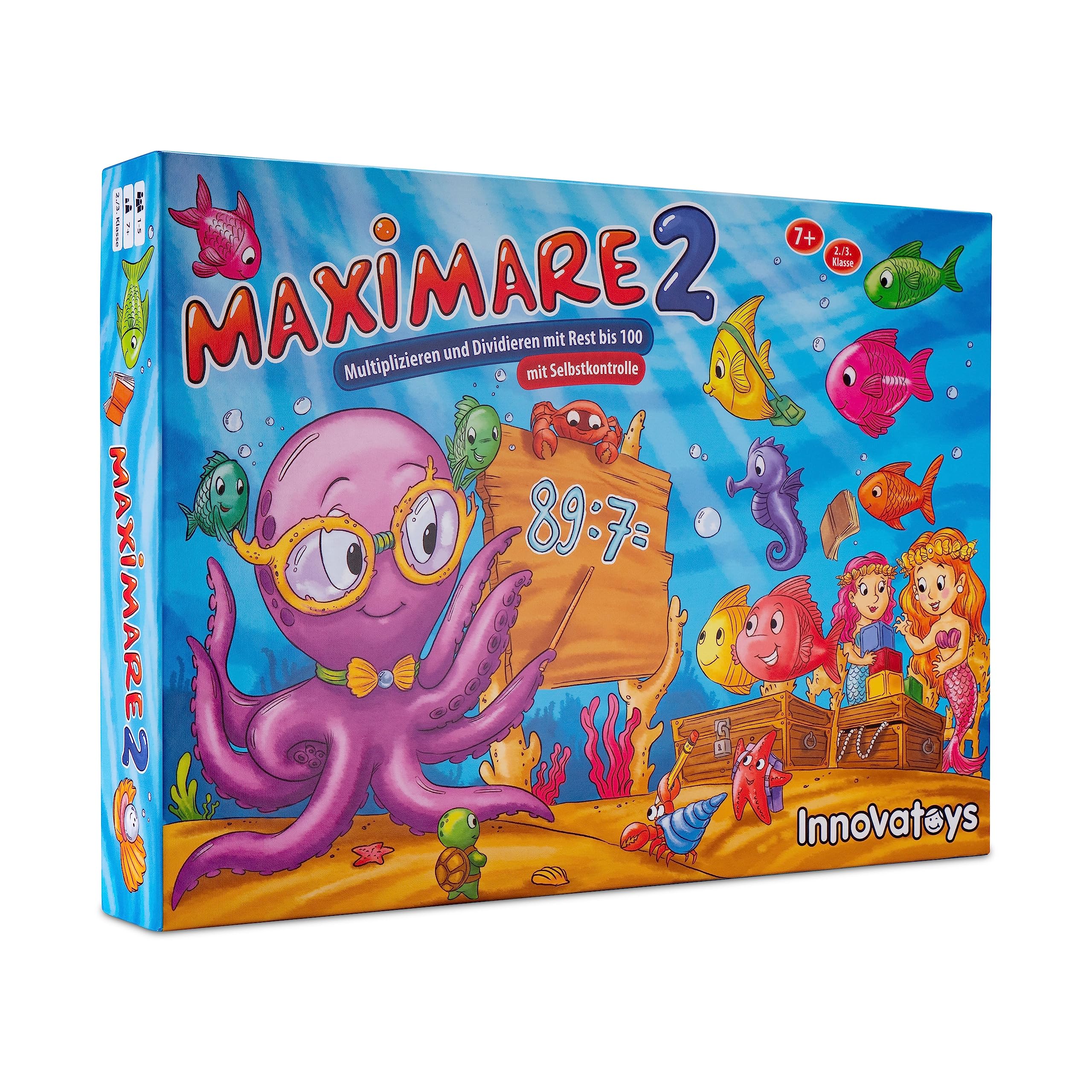 2 Multiplizieren und Dividieren mit Rest bis 100: Lernspiel für Mathe 2. Klasse und Mathe 3. Klasse, 1x1 Lernen Spiel, Division Lernen