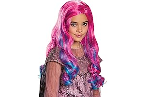 Disguise Audrey Descendants 3 Girls Polypropylene Wig, Standard, Pink