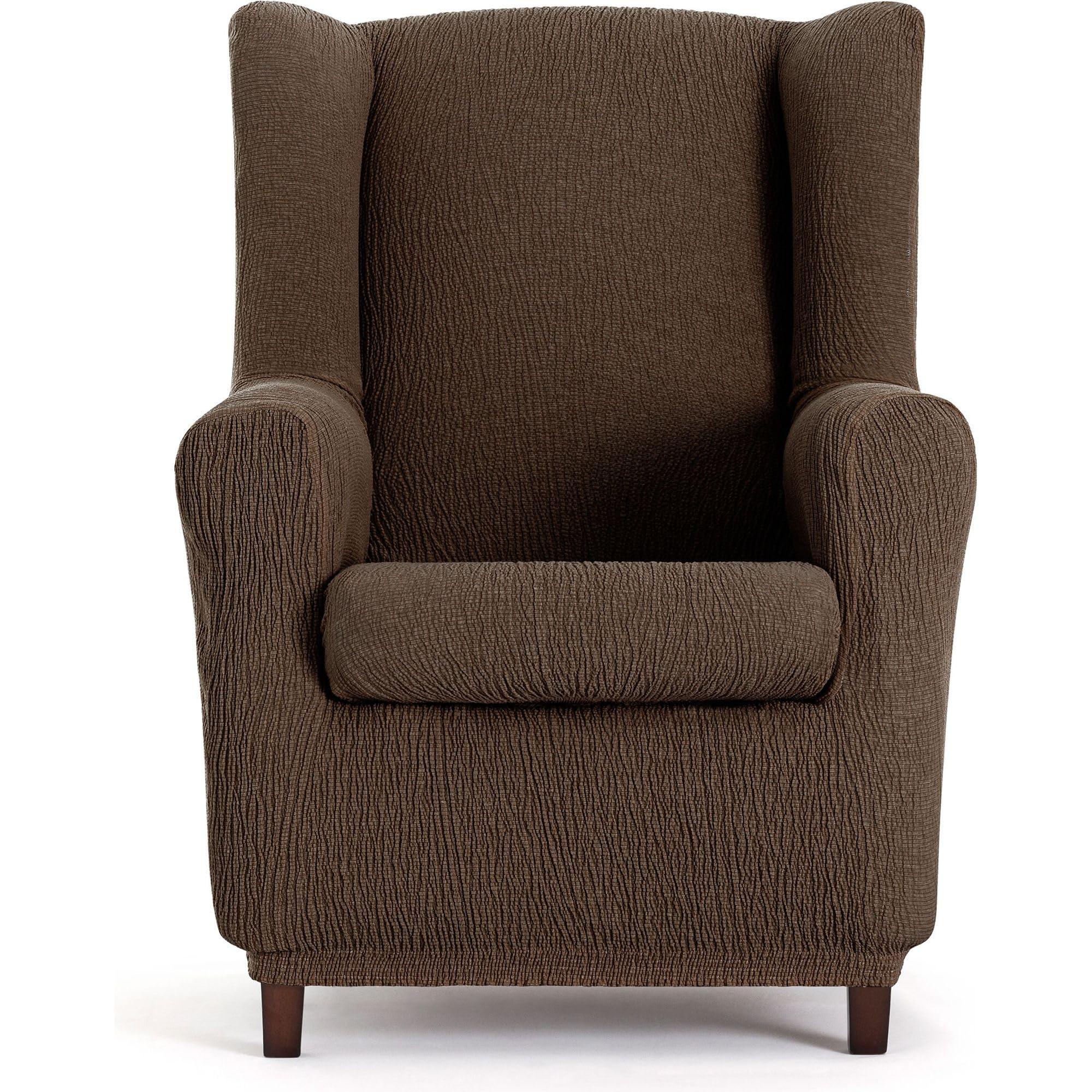 ECOMMERC3 Universal and versatile armchair cover – Brown protective armchair cover, easy to install for back, seat and arms