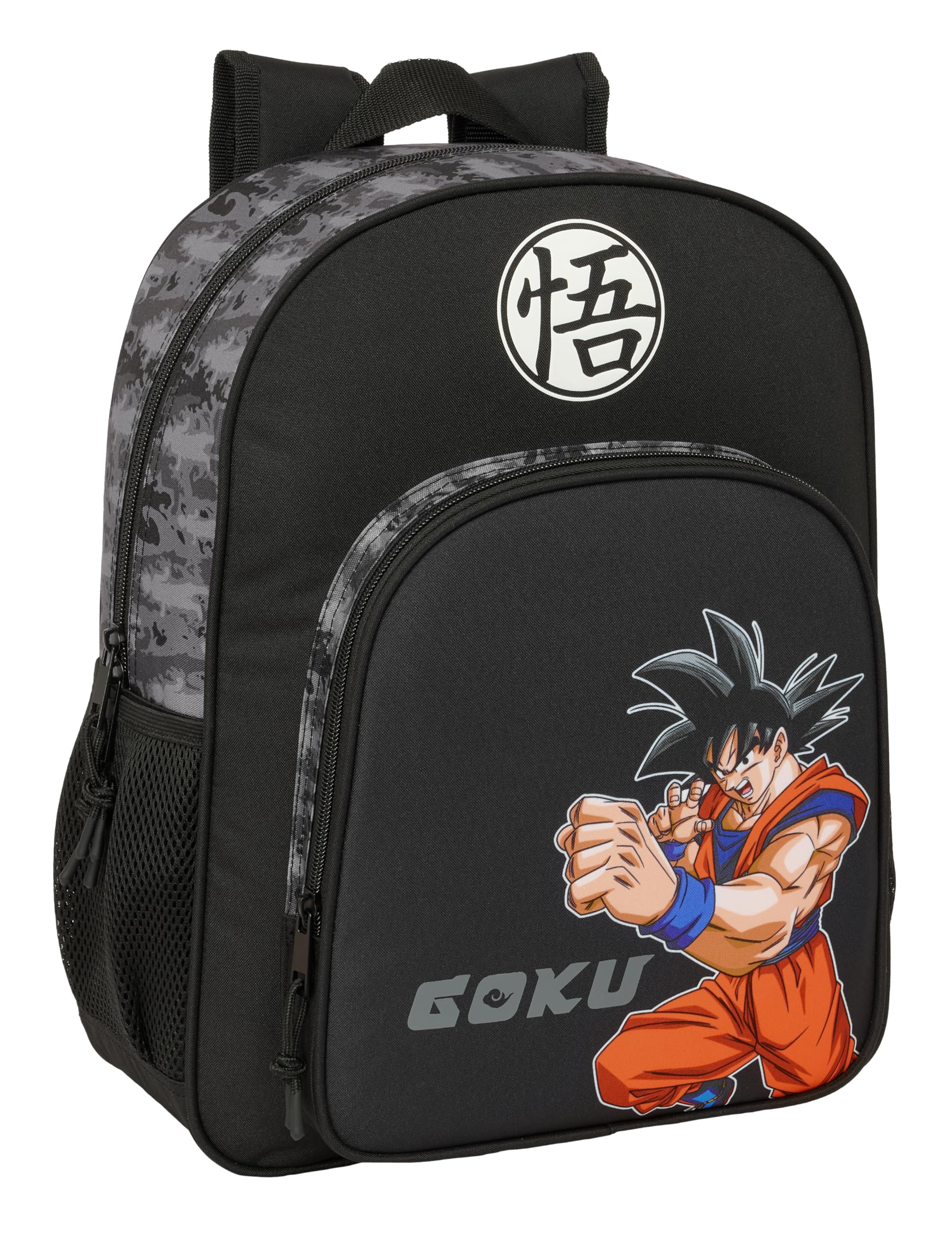 DRAGON BALL - Mochila Escolar Niño, Mochila Infantil, Adaptable a Carro, Ideal para Niños en Edad Escolar, Cómoda y Versátil, Calidad y Resistencia, 32x12x38 cm