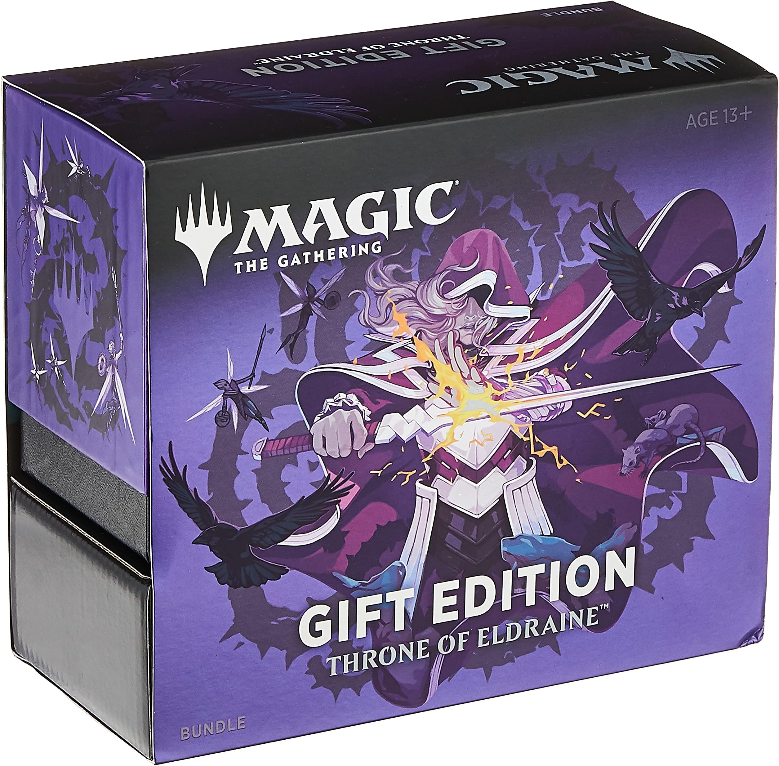 Magic The Gathering Throne of Eldraine Bundle Gift Edition | Alternate Art | 10 Booster Pack | 1 Collector Booster | Accessories
