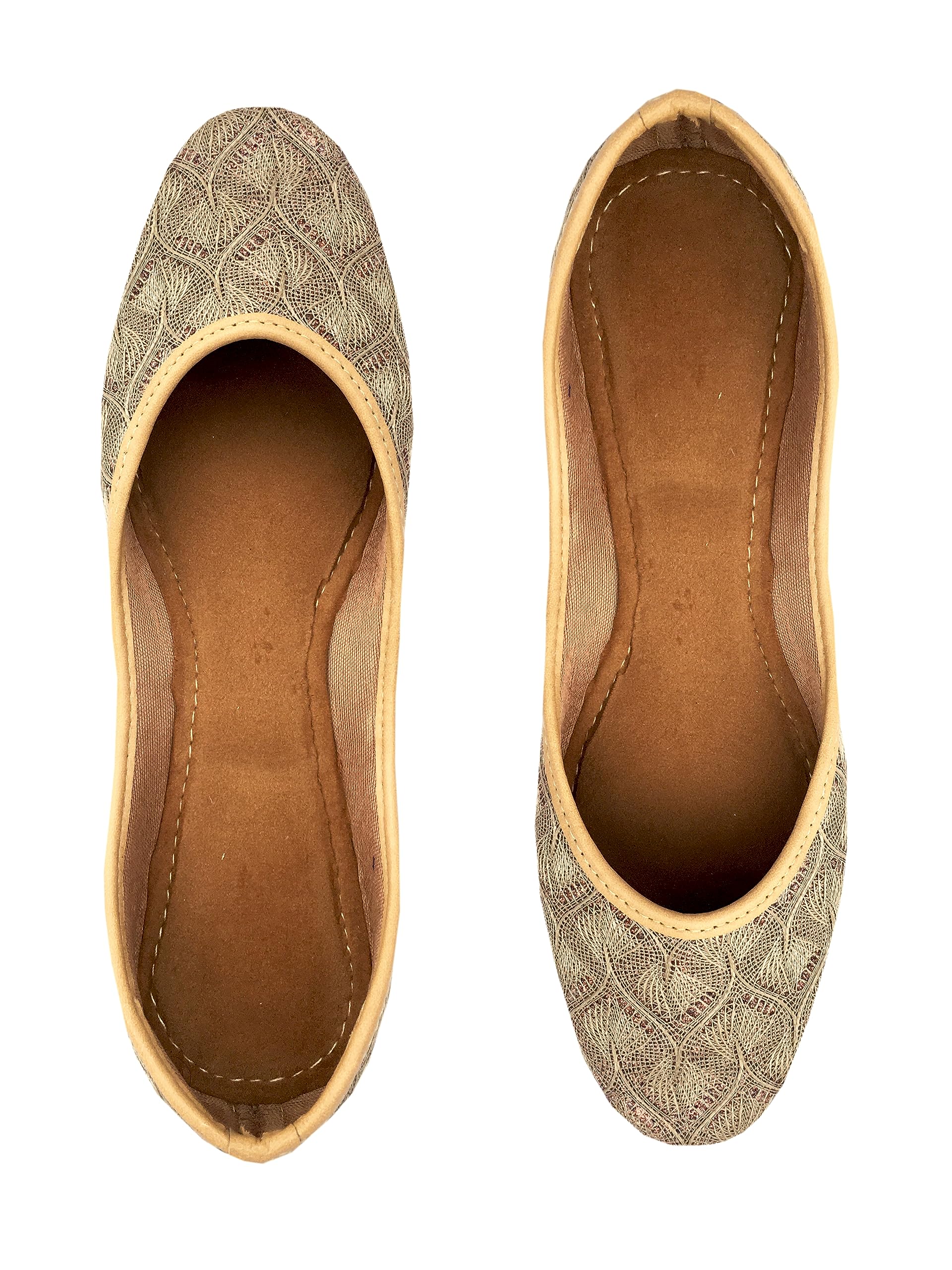 Women's Shoes Ethnic Punjabi Jutti Thread Work Ethnic Mojari Juttis-image-11